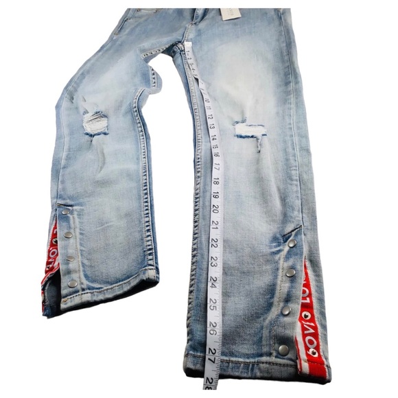 Bianca - Mid Rise Skinny Light Wash Denim Jeans - Size 31 - Picture 8 of 15